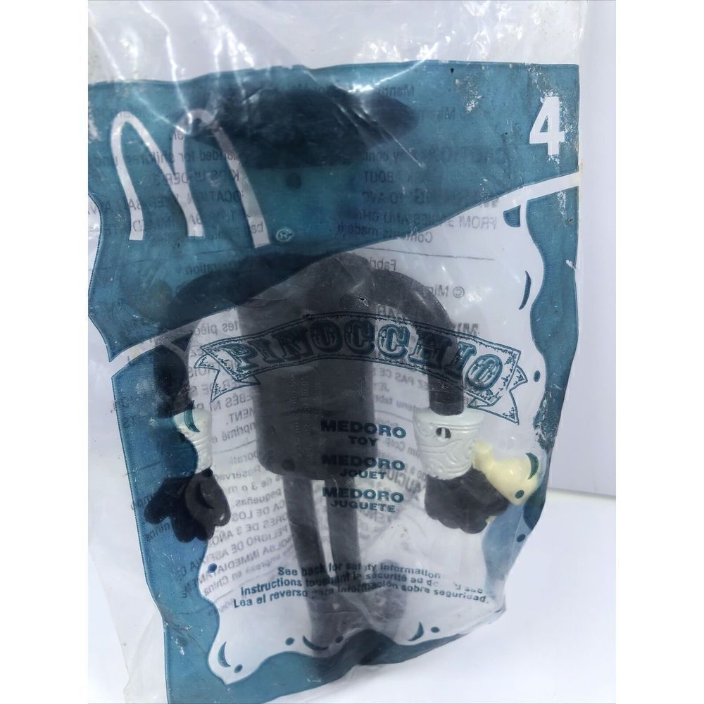 2002 McDonalds Happy Meal Toy Pinocchio 4 Medoro In Package